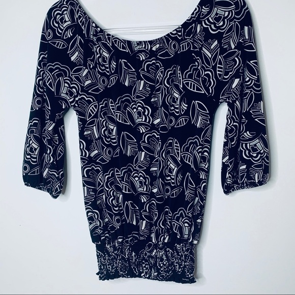 WHITE house black market peasant blouse size XS - Picture 2 of 6